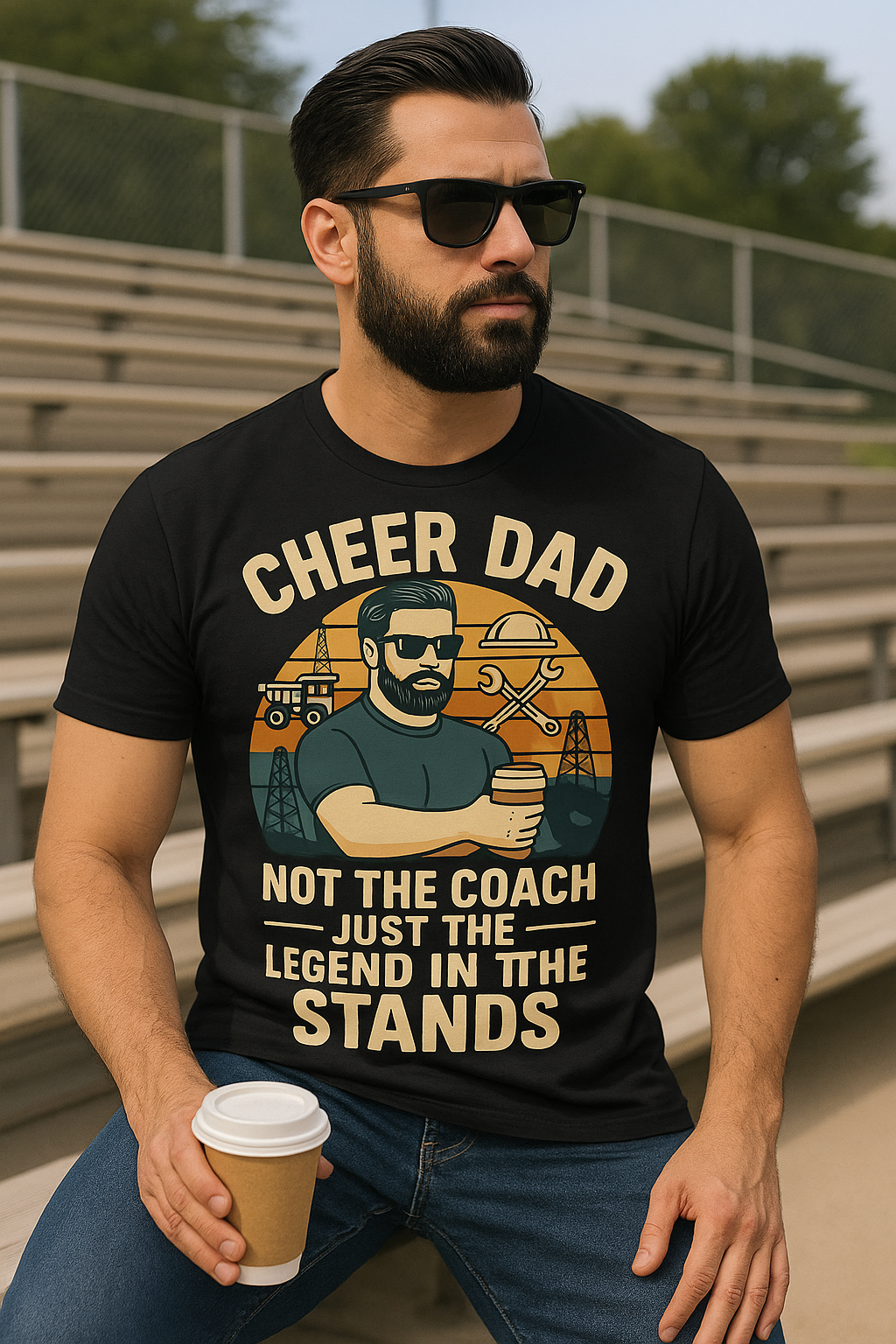 π Cheer Dad Shirt β Legend in the Stands Tee