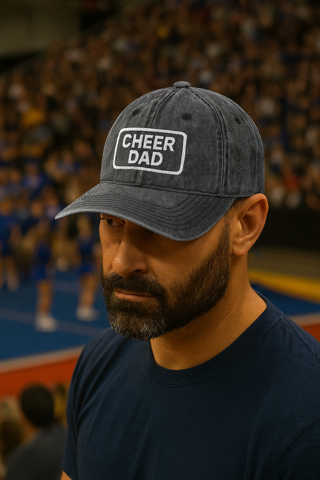 👉 Cheer Dad Hat – Embroidered Adjustable Vintage Cap | Legend in the Stands™