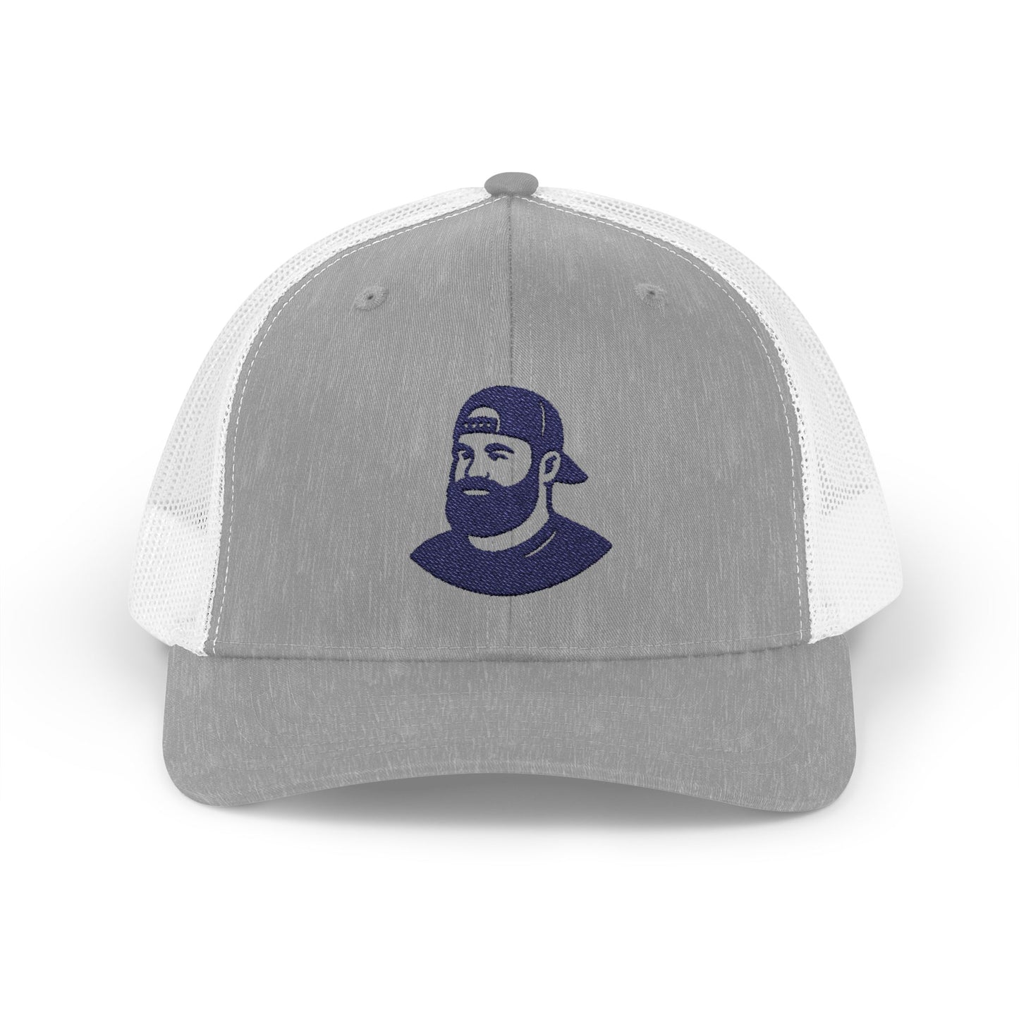 👉 Cheer Dad Hat – Embroidered Bearded Man Logo Trucker Hat | Legend in the Stands™