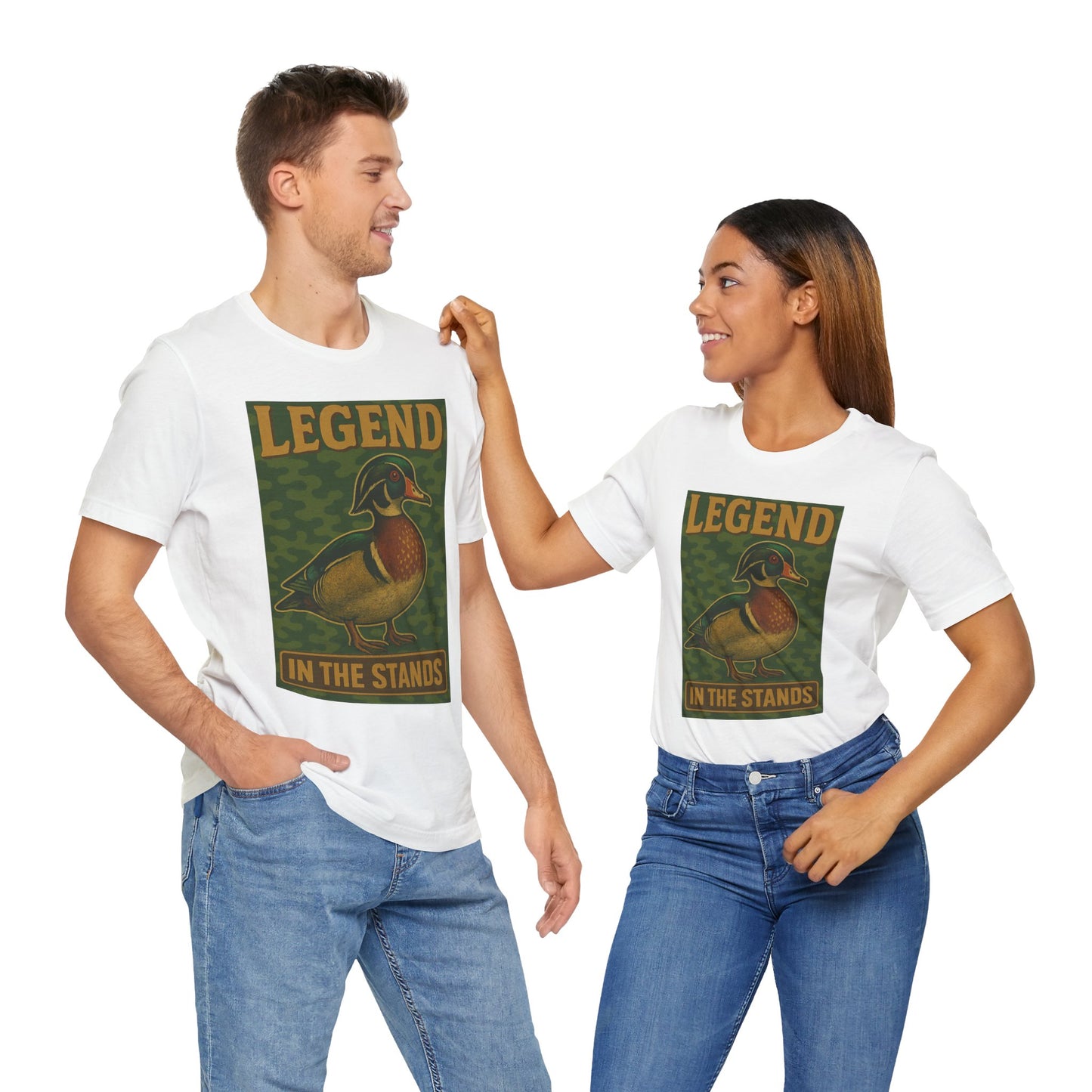 👉 Cheer Dad Shirt – Woods & Water “Legend in the Stands” Wood Duck Tee
