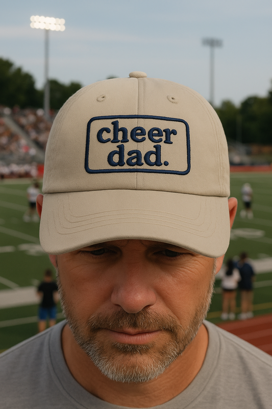 👉 Cheer Dad Hat – Embroidered Adjustable Dad Cap | Legend in the Stands™