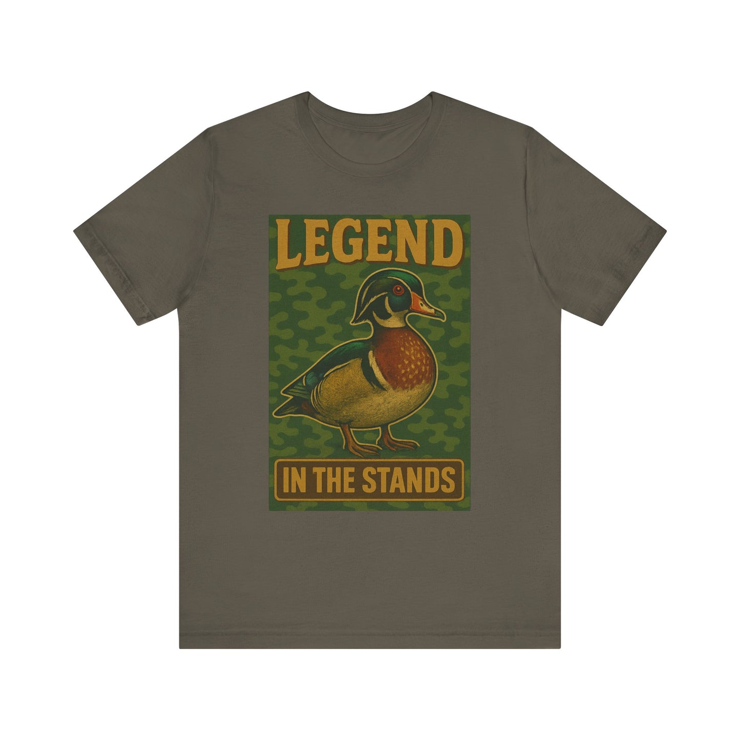 👉 Cheer Dad Shirt – Woods & Water “Legend in the Stands” Wood Duck Tee